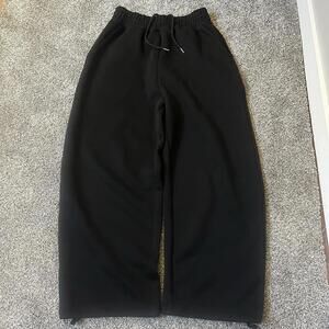 Baggy Sweatpants Wide Legged -M - Black